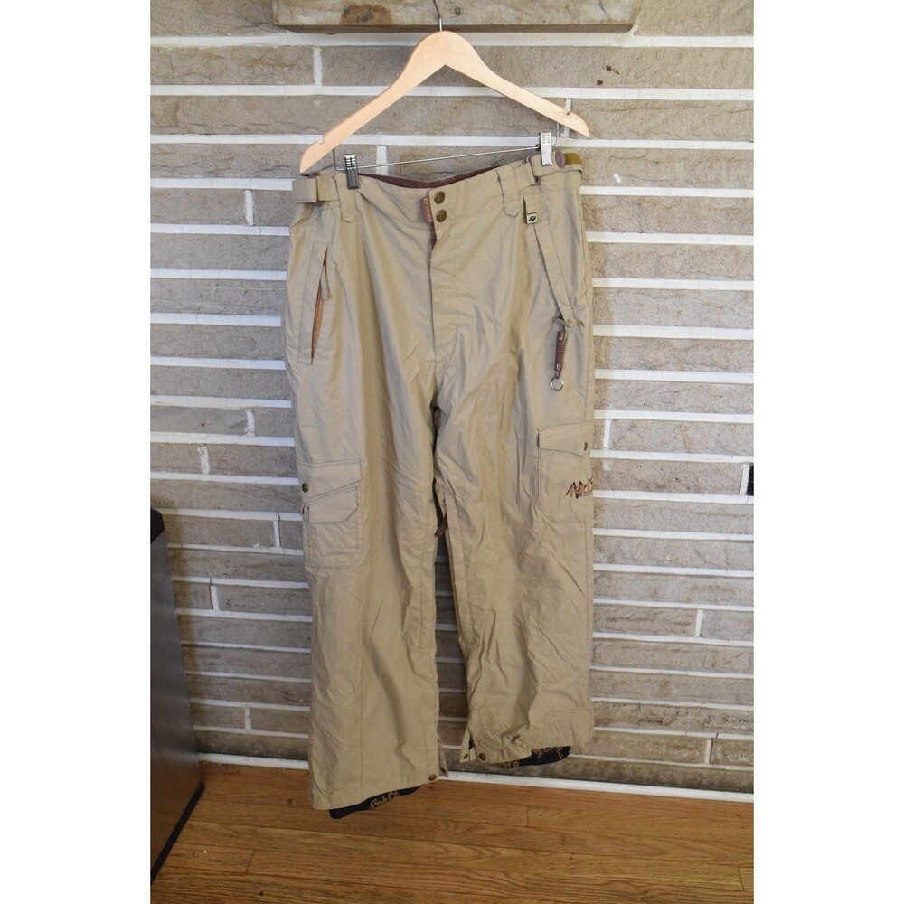 RIDE Snowboard Pants Men’s Large Tan Khaki snow brown